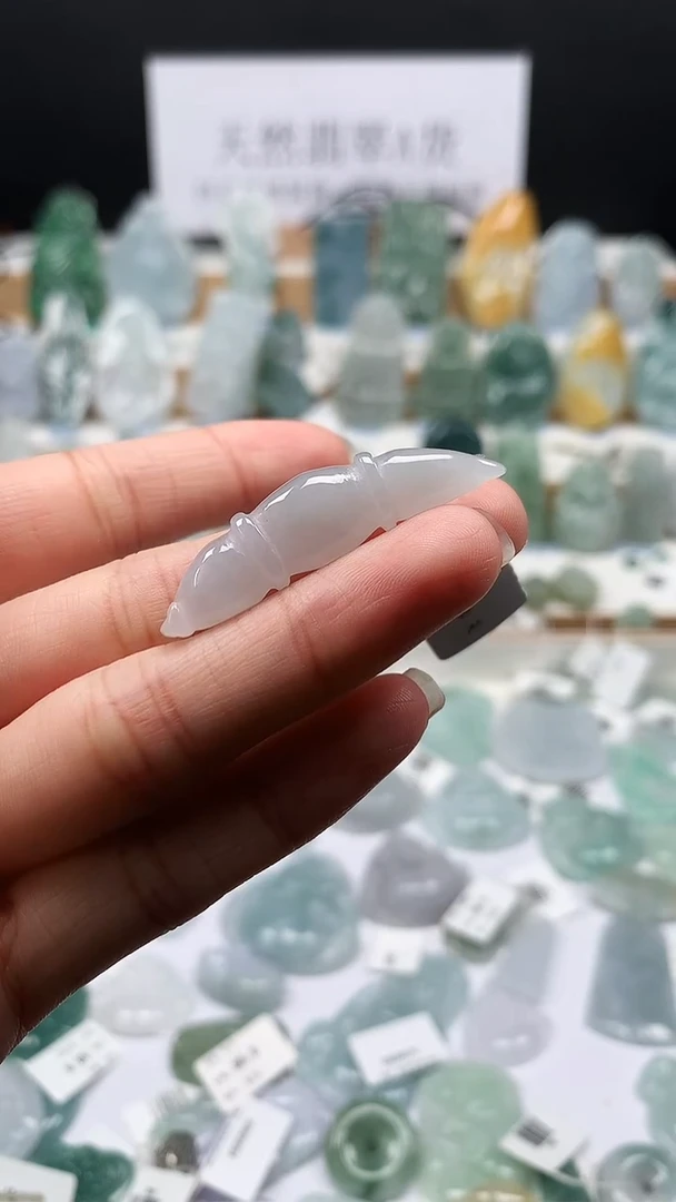 吊坠(不含链)未镶嵌翡翠76藕节手牌