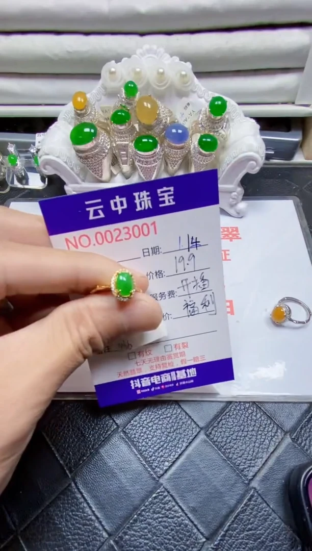 【闪购商品】翡翠戒指银S925镶嵌/3001