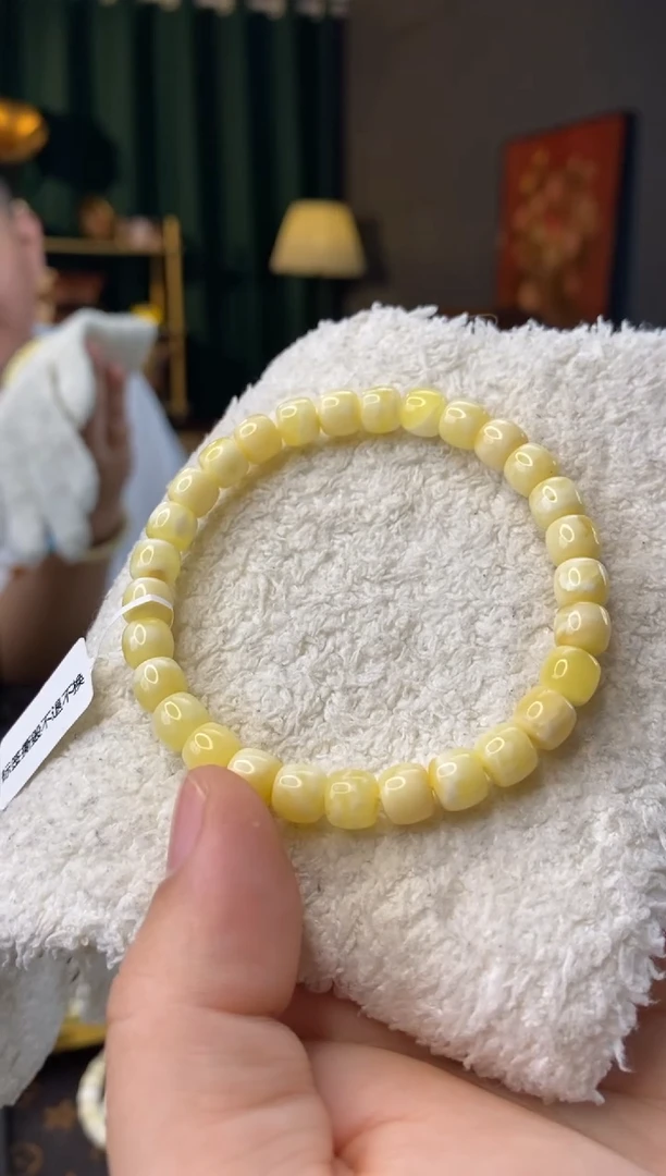 【闪购商品】蜜蜡手串未镶嵌7.3mm老型微瑕