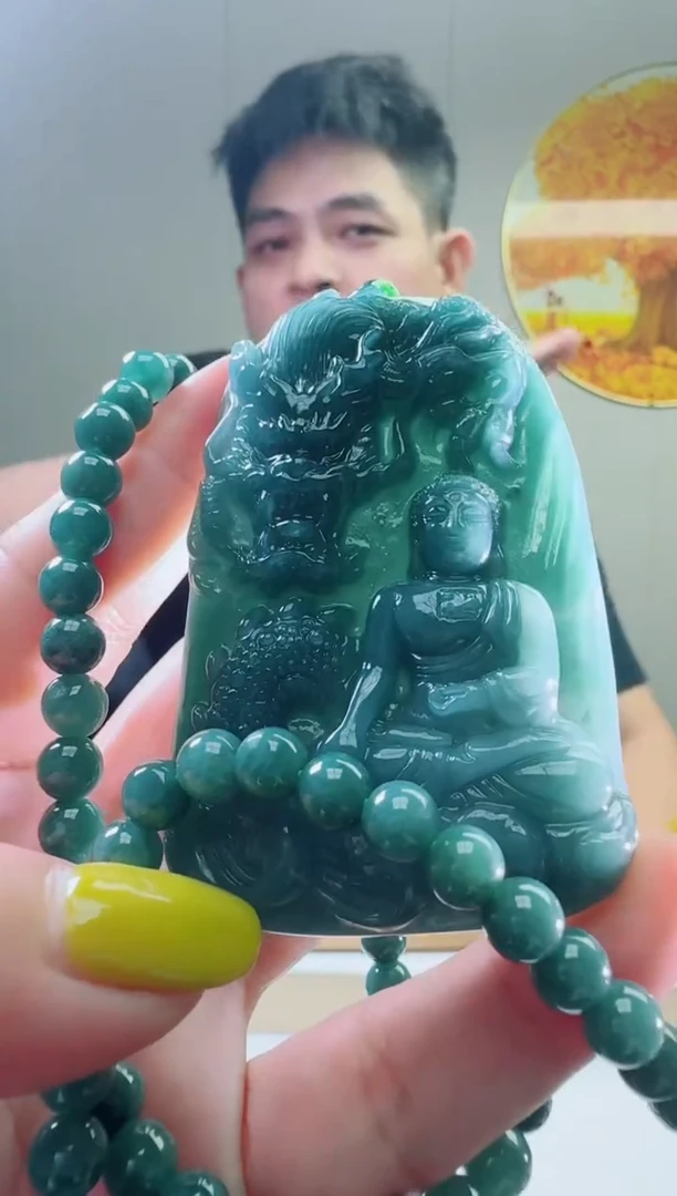 颈饰未镶嵌翡翠天然A货翡翠  多样性随机发其一