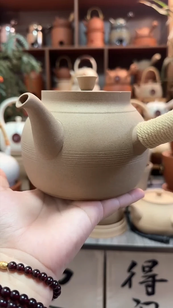 陶 原矿侧把壶800毫升