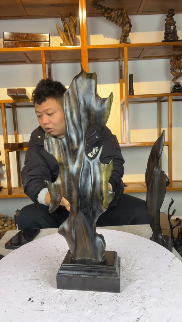 金丝楠玉**宁067金丝楠自然随型摆件