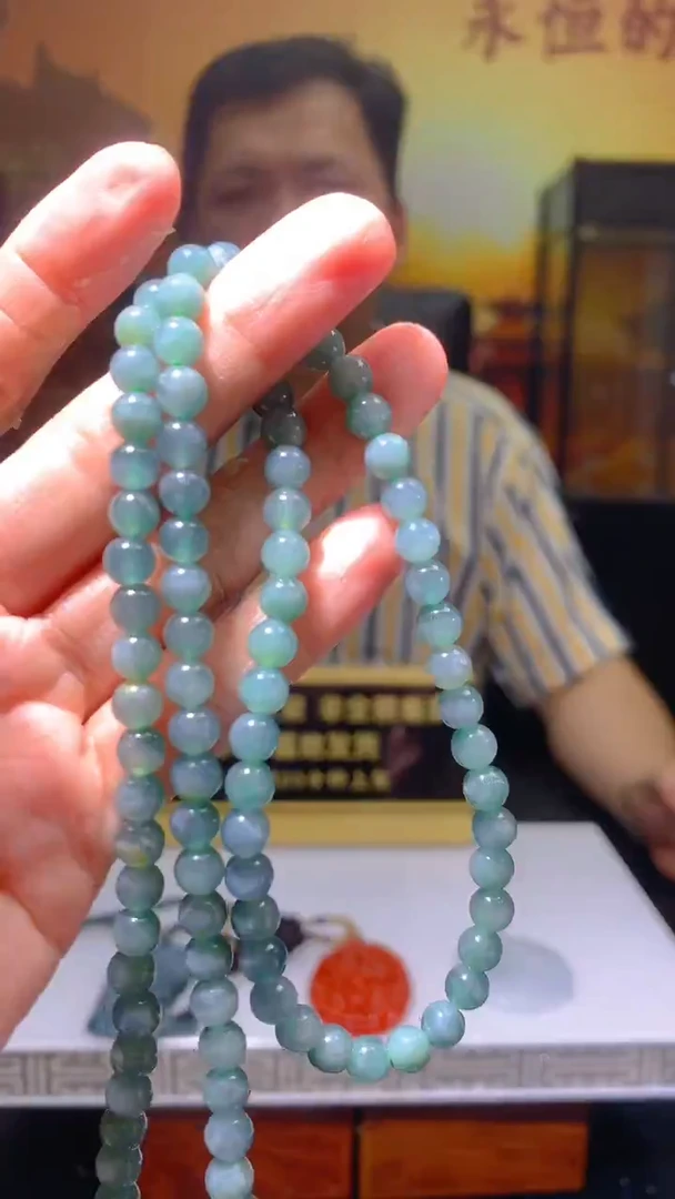 定制翡翠未镶嵌毛货闪购链接XDS013带珠链