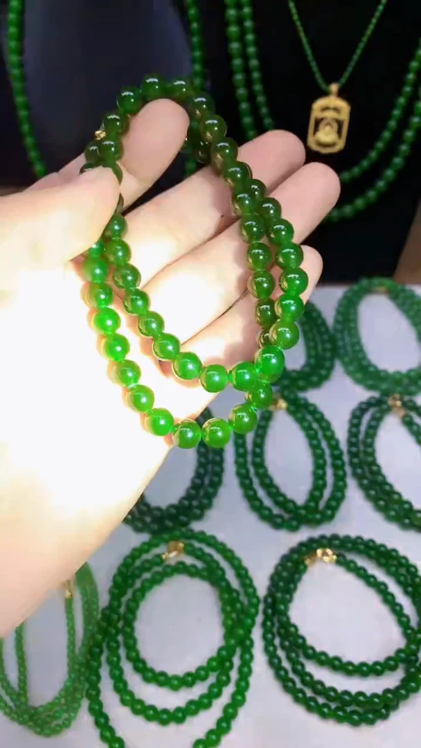 项链未镶嵌和田玉（碧玉）卡8