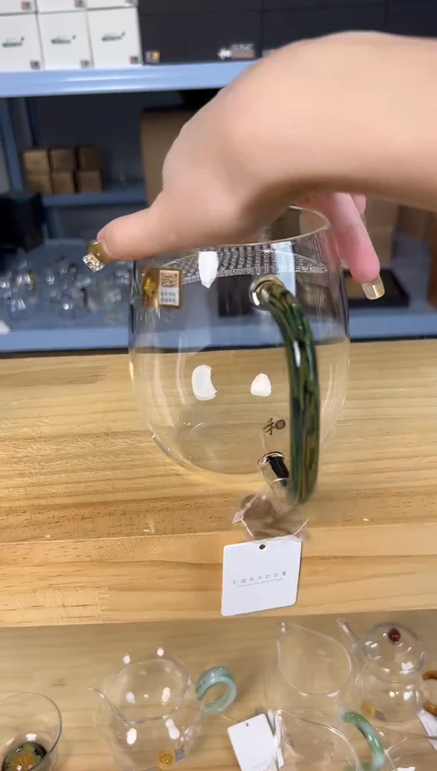 张*禾器 澄然煮茶器凤尾青绿