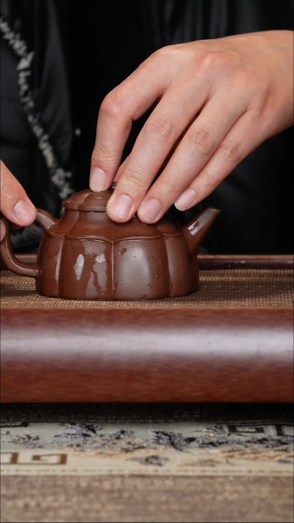 【闪购商品】紫砂茶壶长歌底槽清半手工