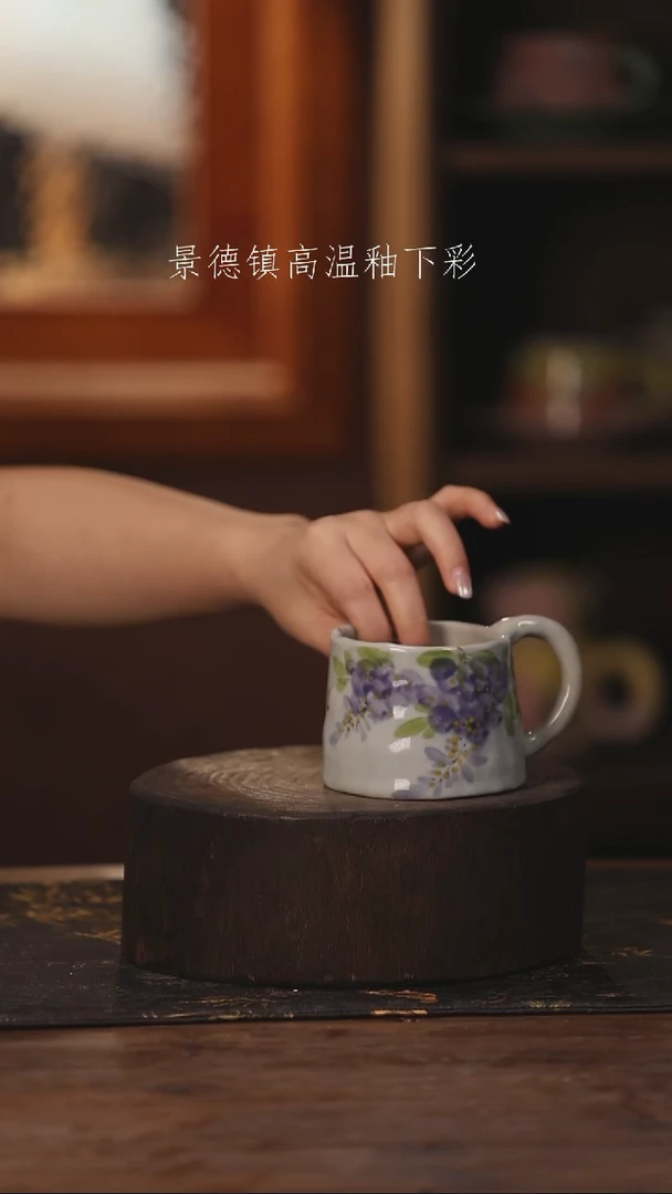 陶瓷景德镇高温釉下手绘陶瓷080