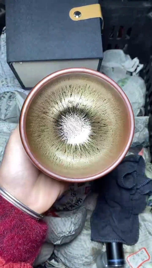【闪购商品】茶盏金丝万缕 盏三疯建盏茶器