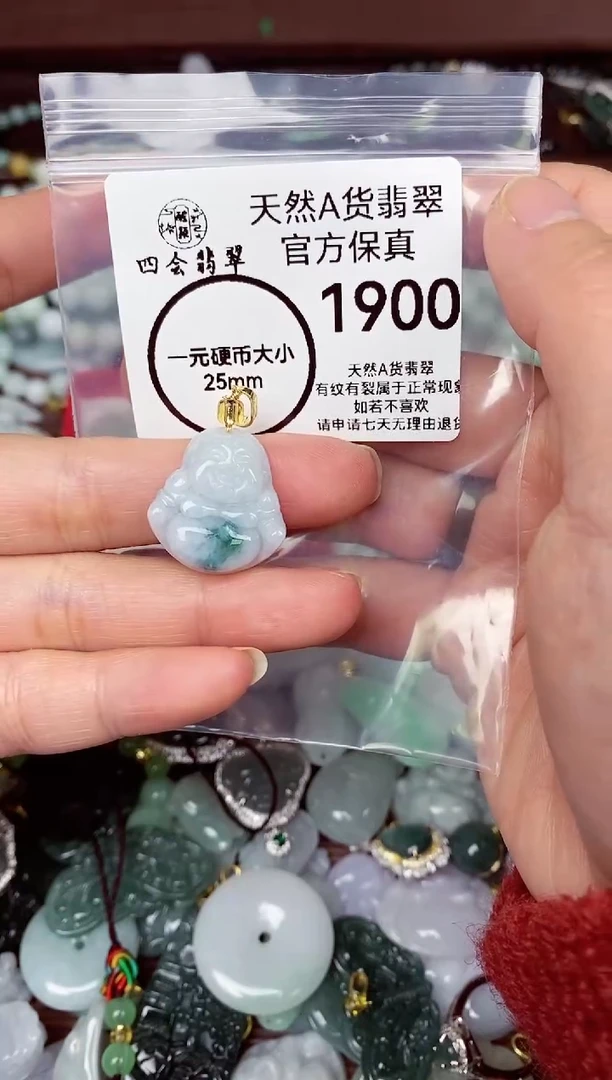【闪购商品】翡翠颈饰未镶嵌天然A货翡翠1900