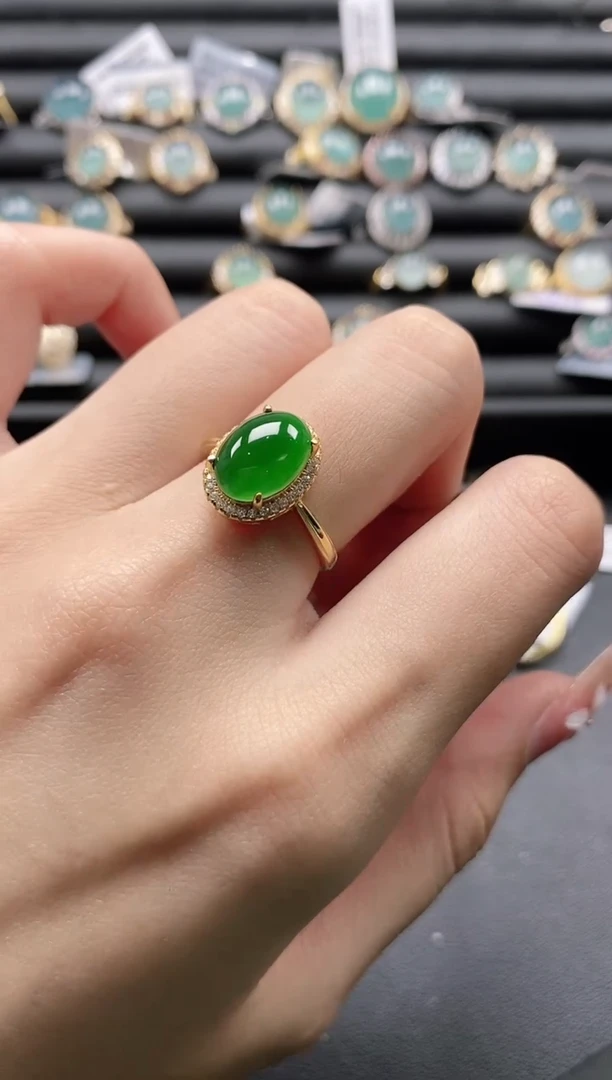 【闪购商品】翡翠戒指银S925镶嵌1111