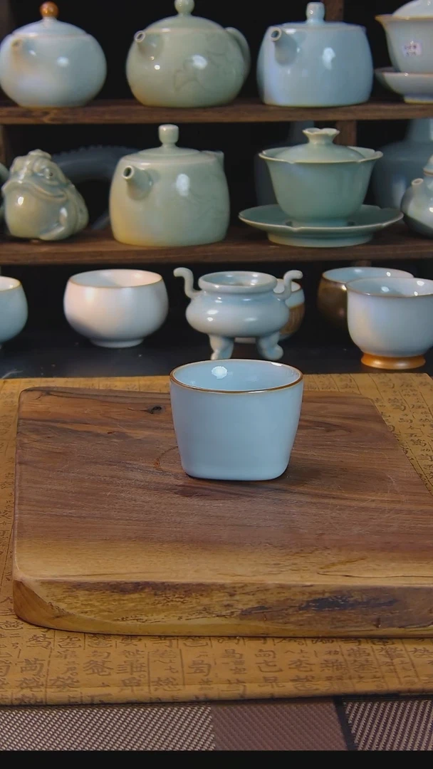 原矿原釉汝瓷福利杯