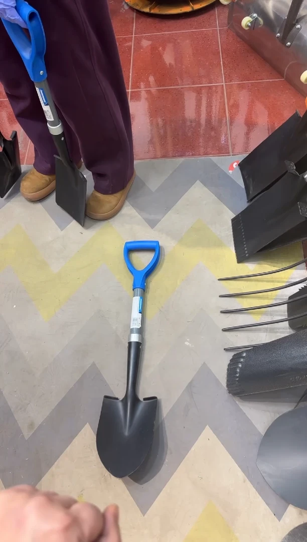 外贸蓝色纤维柄小尖铲026