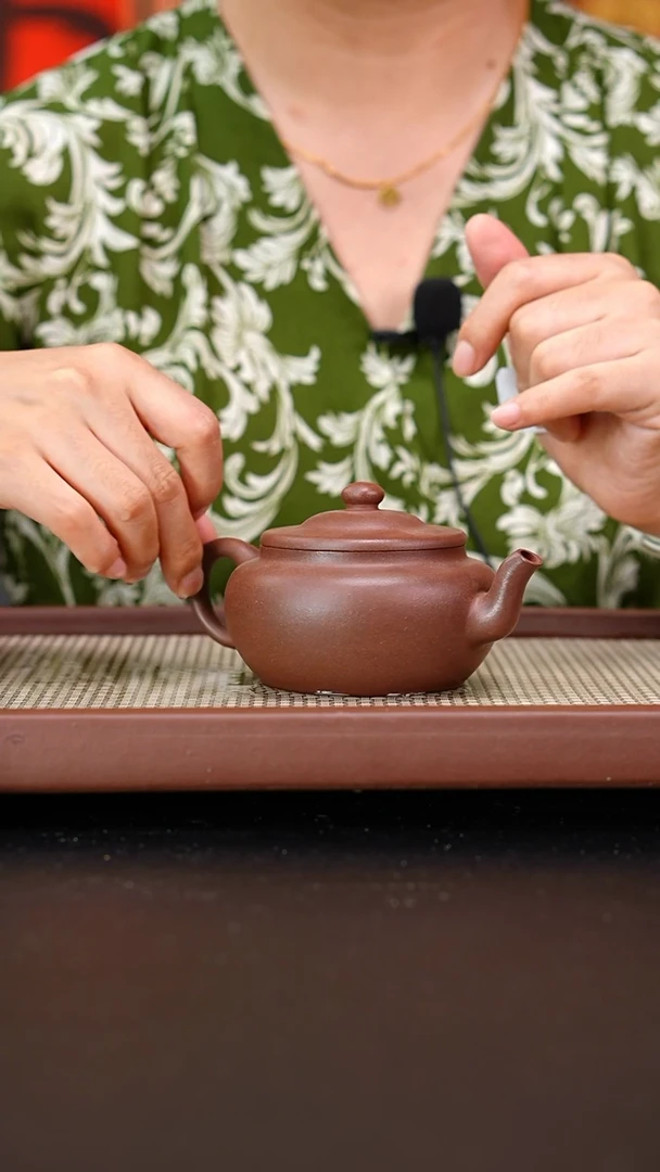 茶壶紫砂四号井底槽青笠帽