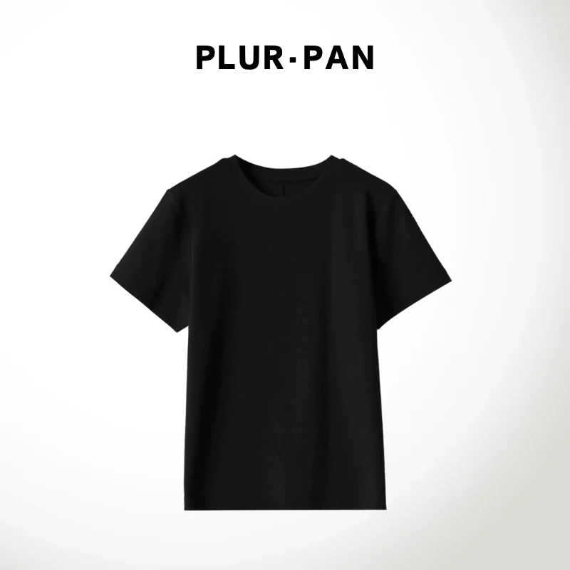 PLUR·PAN金品铂尔棉  强捻工艺正肩短袖T恤 1