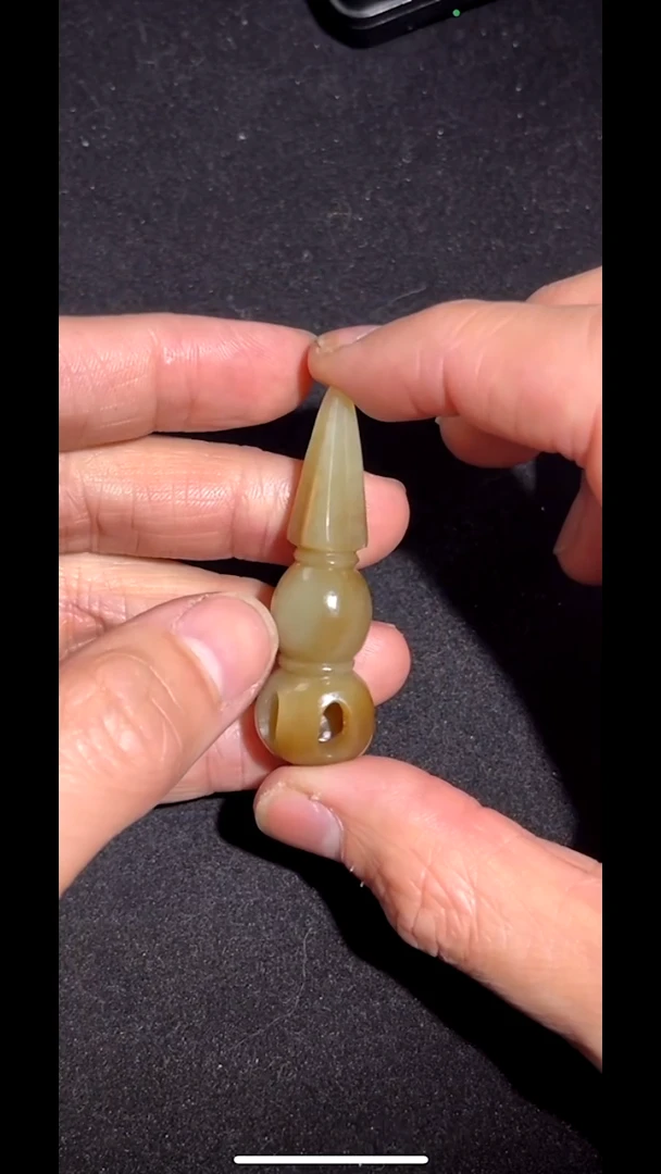 和田玉（糖玉）未镶嵌吊坠(不含链)pz424-134金刚杵吊坠