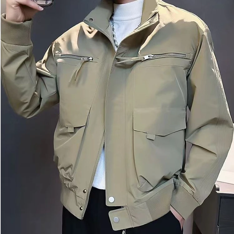 19-39男女同款休闲拉链通勤夹克