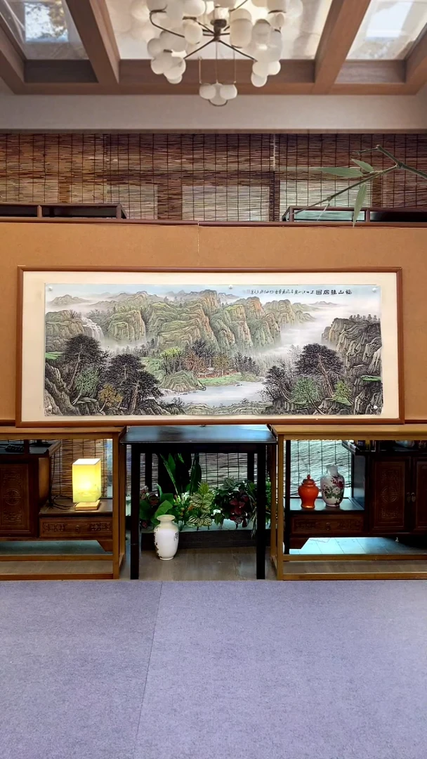 国画国画纯手绘纯实木205*85cm