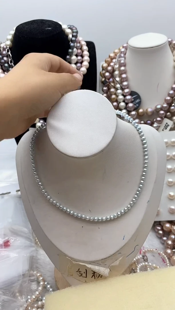 淡水珍珠钛钢颈饰226