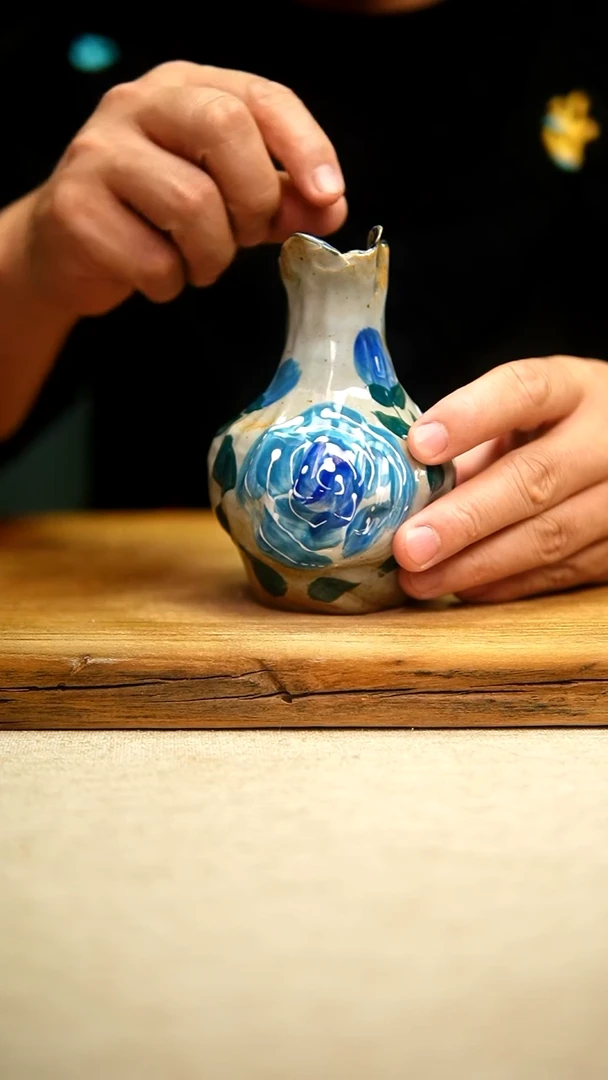 @@陶园瓷舍@@纯手工手绘@高温釉下彩