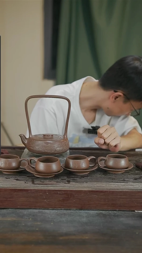 茶壶紫砂中*梦套组480CC
