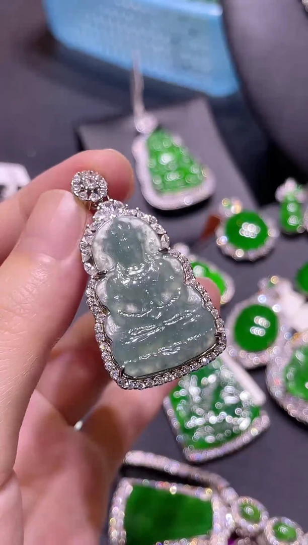 吊坠(不含链)未镶嵌翡翠天然A货翡翠