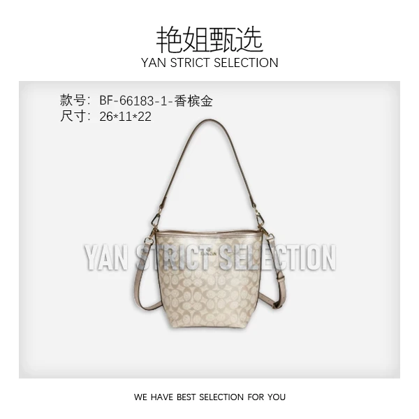 【艳姐甄选】BF-66183-1-香槟金 女士包包潮流美式度假风休闲
