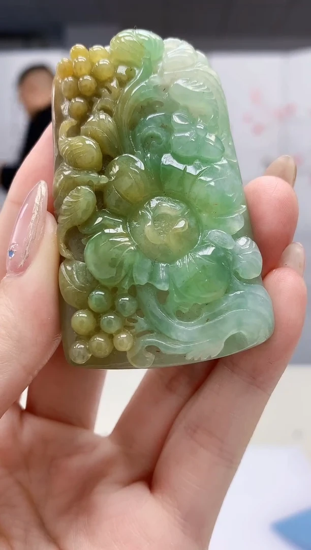 【闪购商品】定制翡翠未镶嵌4969jw-毛货挂件57