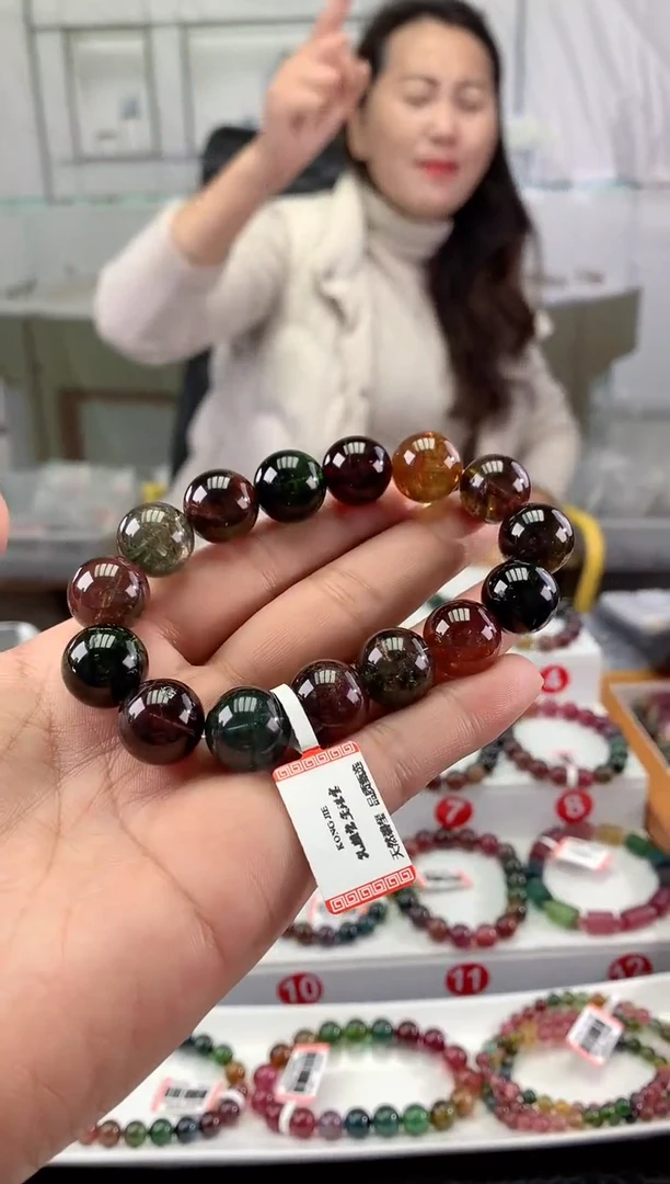 未镶嵌手串碧玺多样性发一条