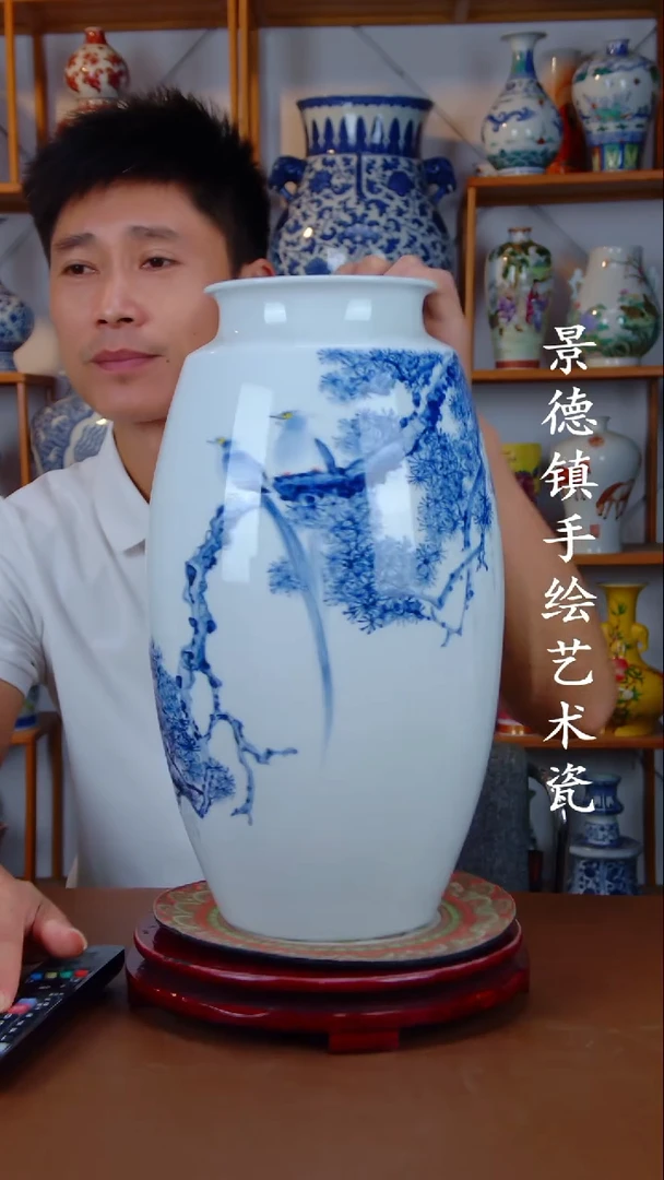 现代景德镇手工手绘陶瓷摆件18