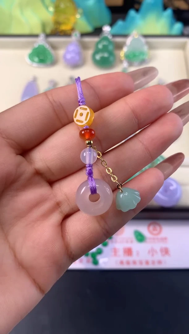 未镶嵌车挂玛瑙/玉髓挂件