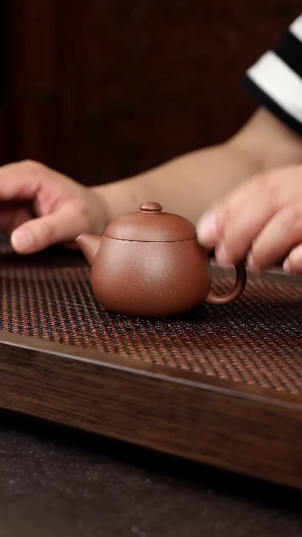 茶壶紫砂底槽清宽口文旦