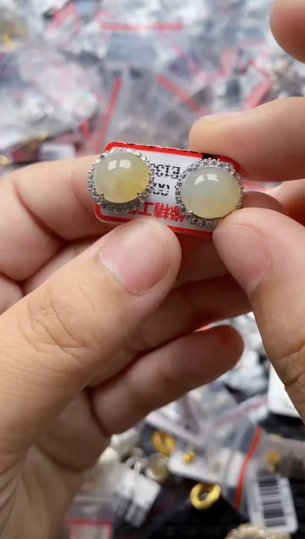 翡翠戒指银S925镶嵌1111---10