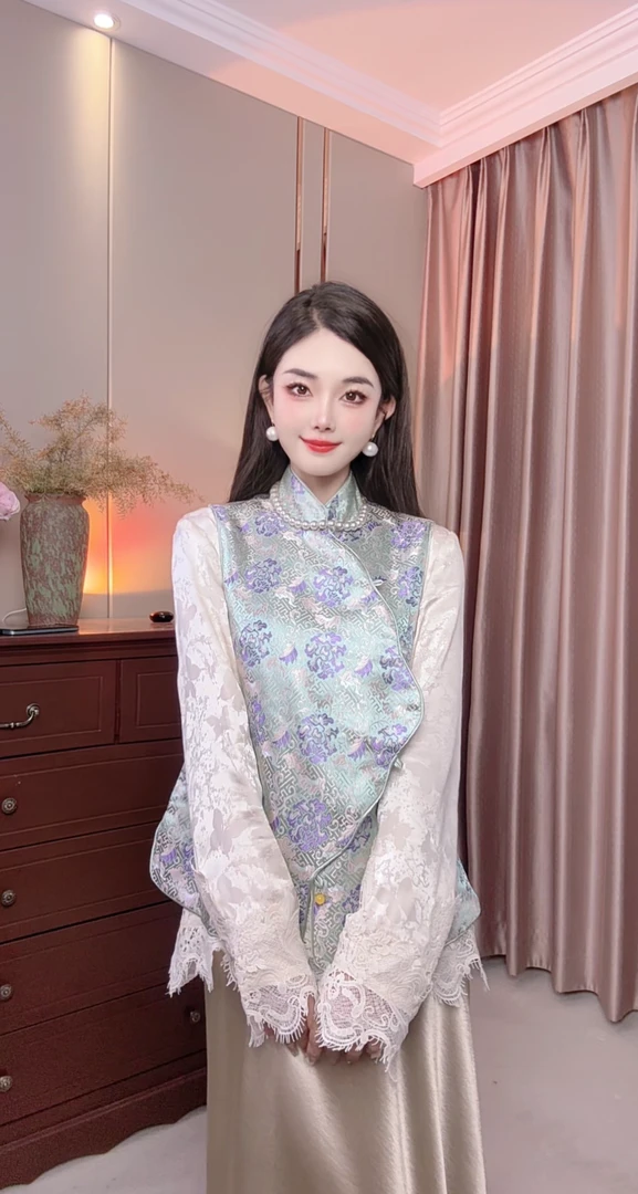 （清檀）新款新中式高端女士马夹 国风春季专柜版马甲