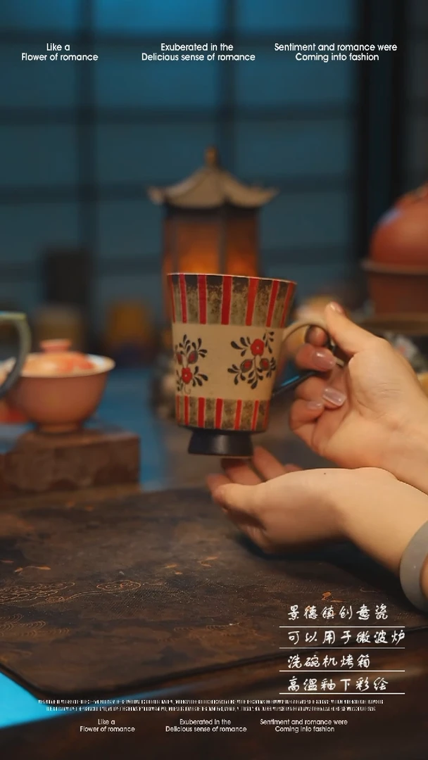 陶瓷景德镇高温釉下彩手工手绘款式