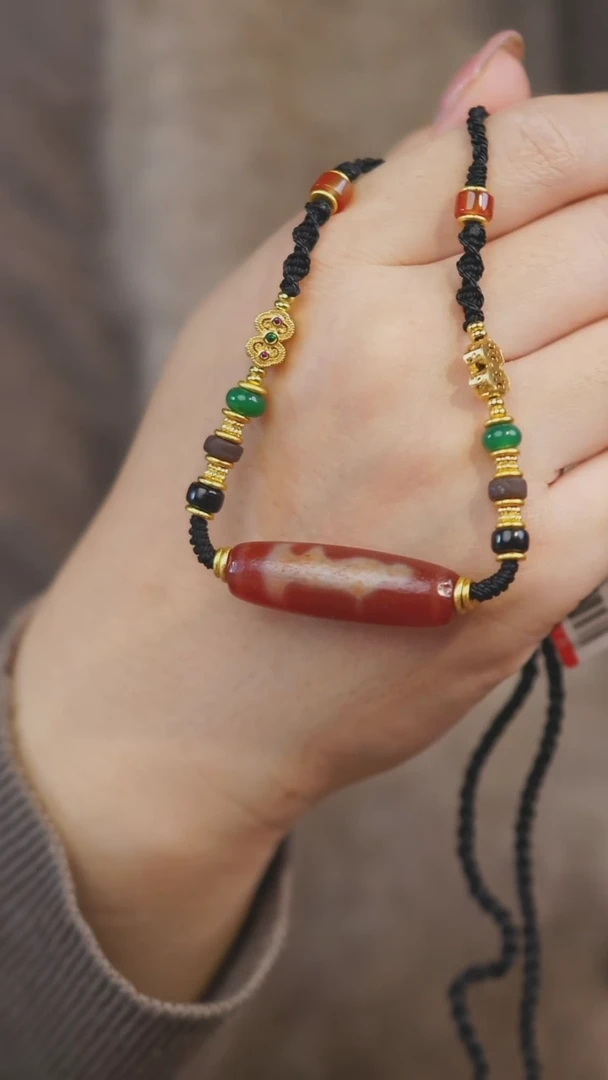 【闪购商品】玛瑙/玉髓项链未镶嵌多样性发一