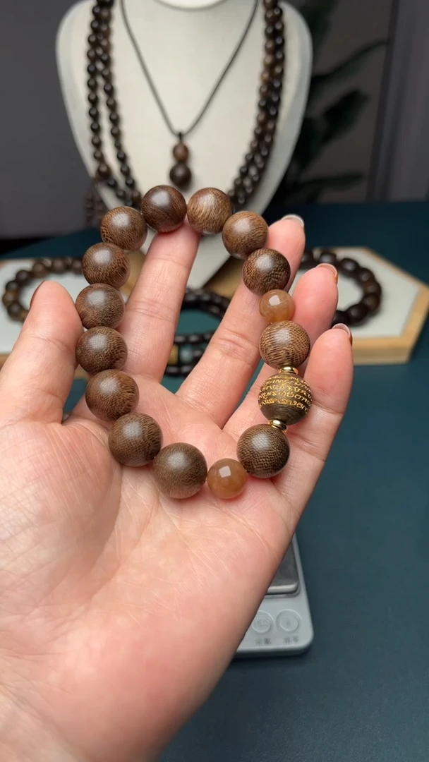 沉香沉香碎屑14mm越南芽庄红土沉水