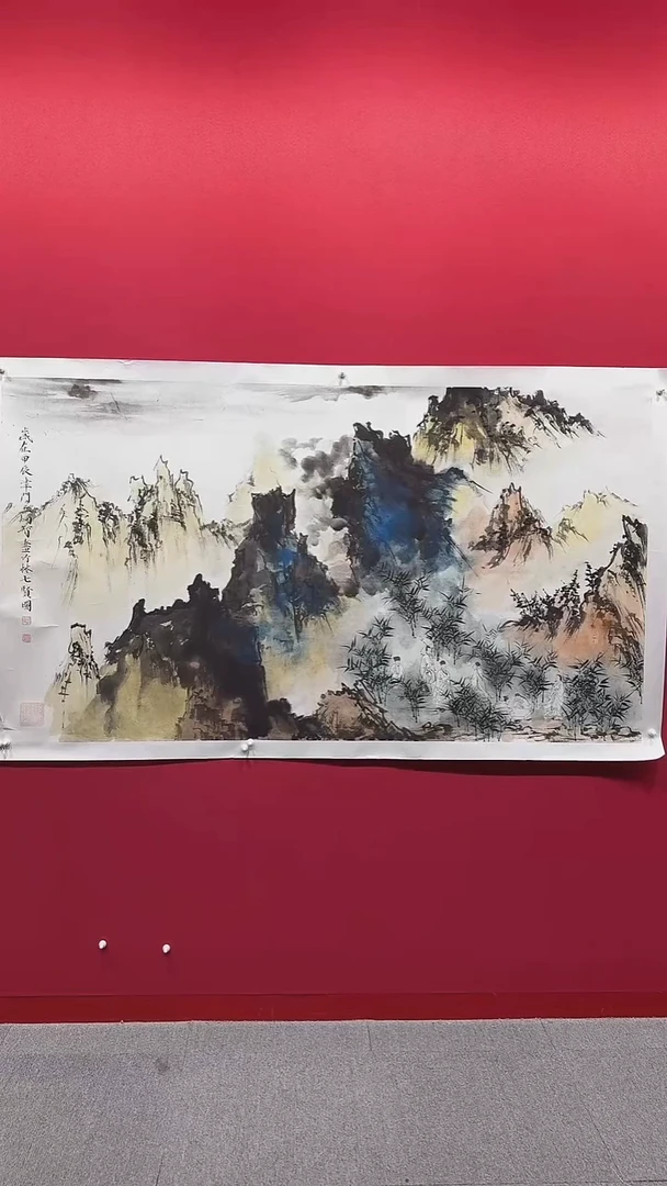 国画王炯智老师作品《竹林七贤》