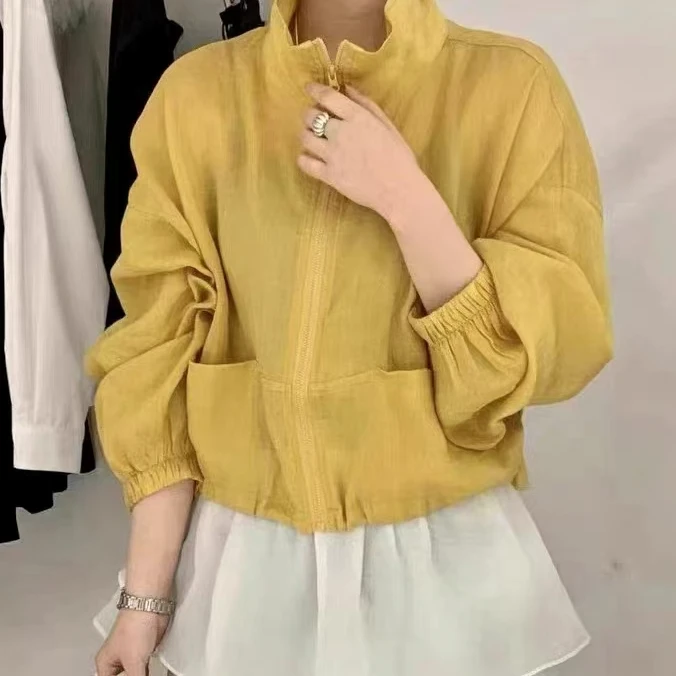 6867夏季新款时尚洋气宽松显瘦减龄2025年薄款连帽防晒衣外套