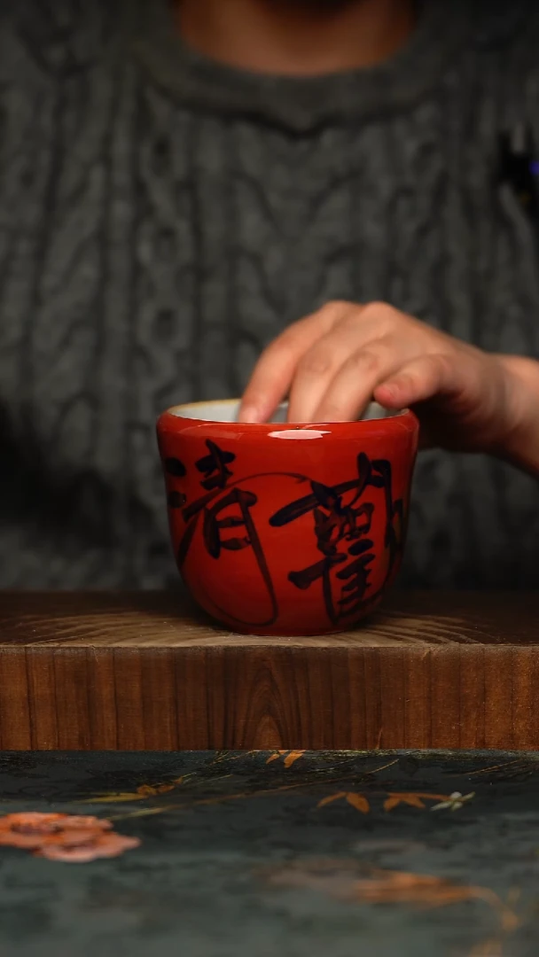 瓷片釉下彩手工手绘同款陶器