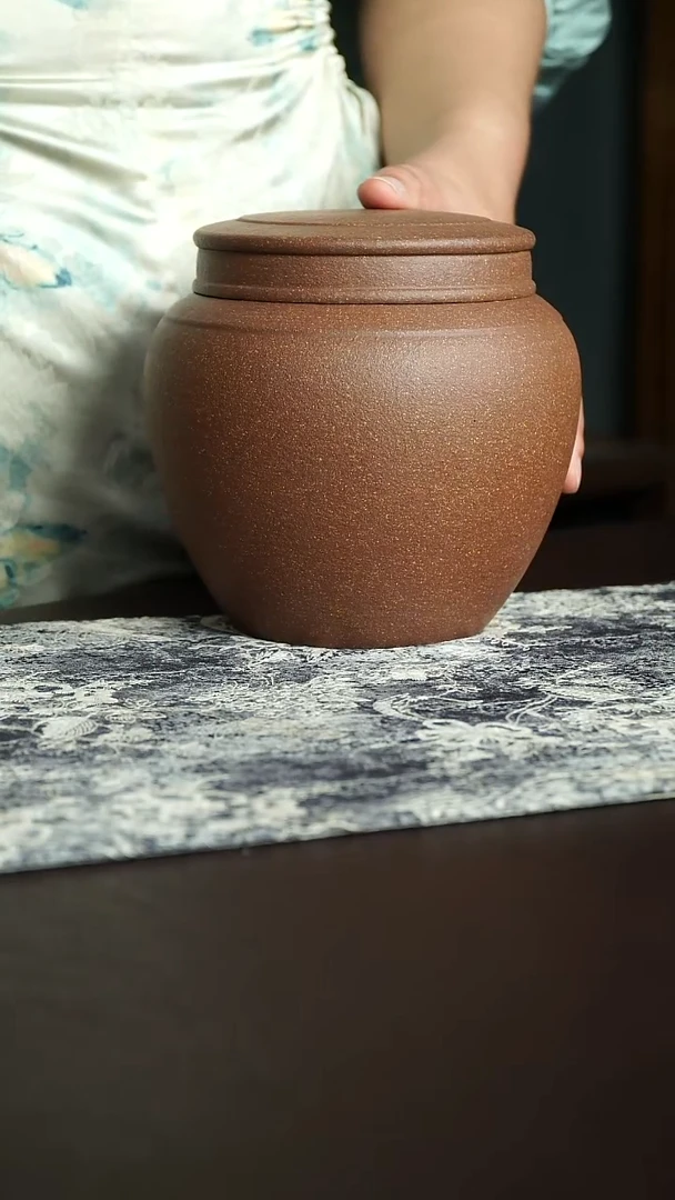 茶杯紫砂65宜兴紫砂茶叶罐瑕疵