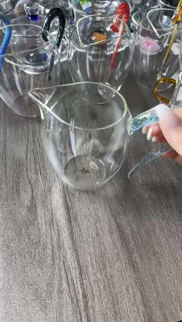 手工艺品玻璃禾器怡然蓝金普通盒