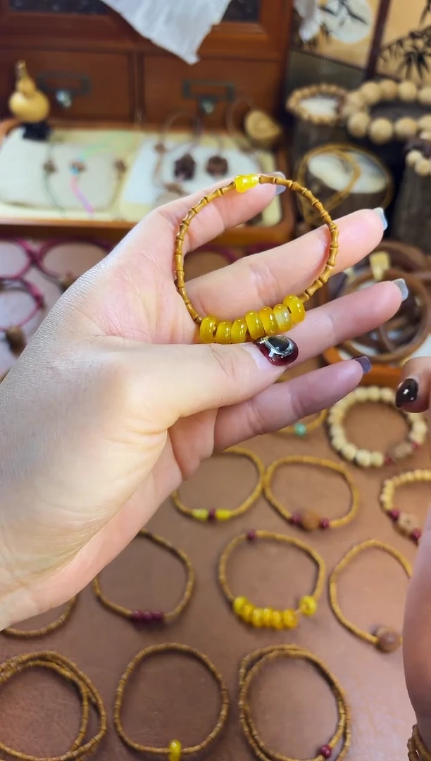 手串桃核竹节七宝福禄