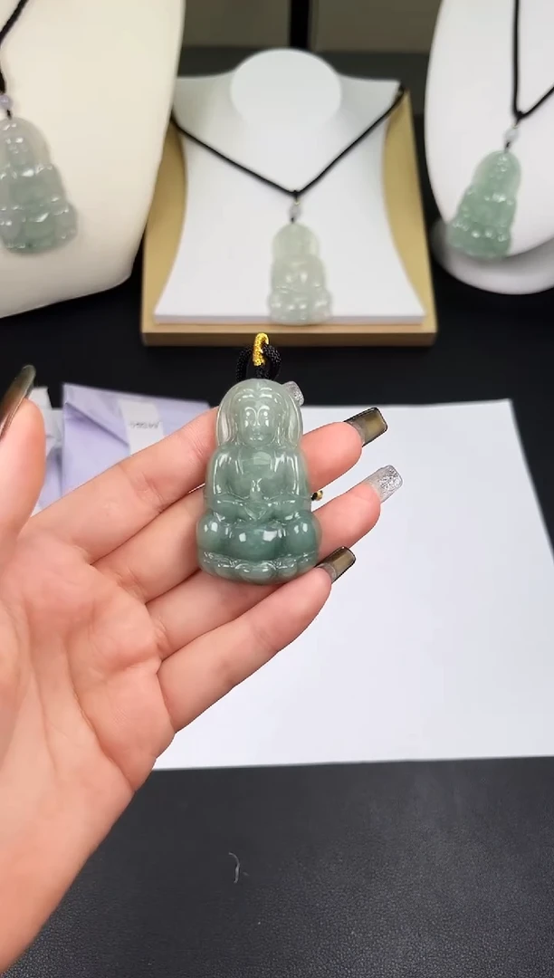 颈饰未镶嵌翡翠孤品-26