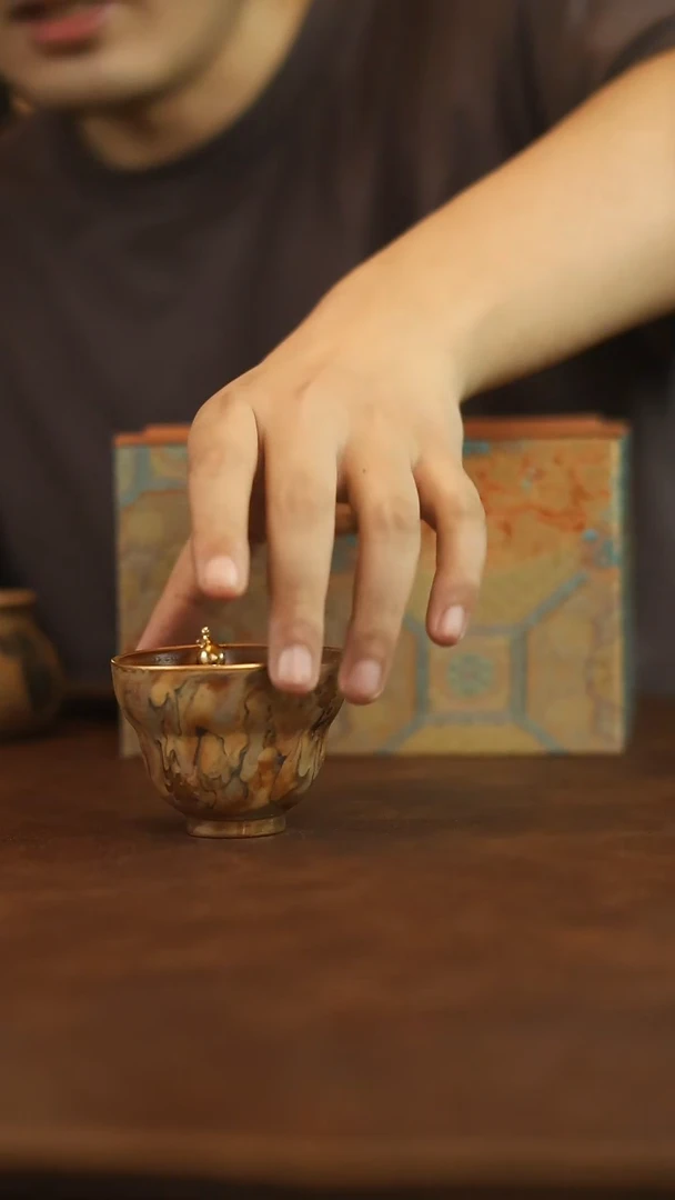 瓷片敦煌点金葫芦主人杯