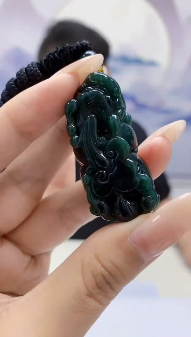 定制翡翠未镶嵌4969xx-毛货挂件58