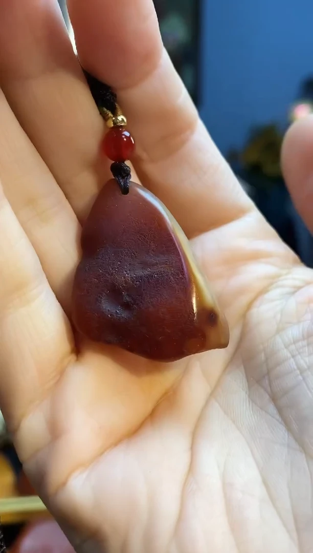 琥珀颈饰未镶嵌挂件