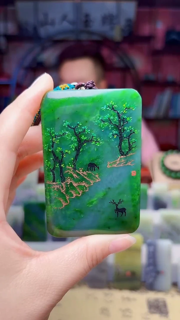 和田玉未镶嵌挂件71