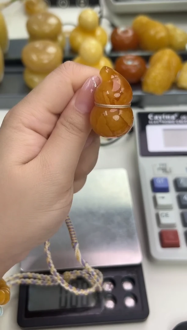 裸石琥珀未镶嵌琥珀蜜蜡吊坠