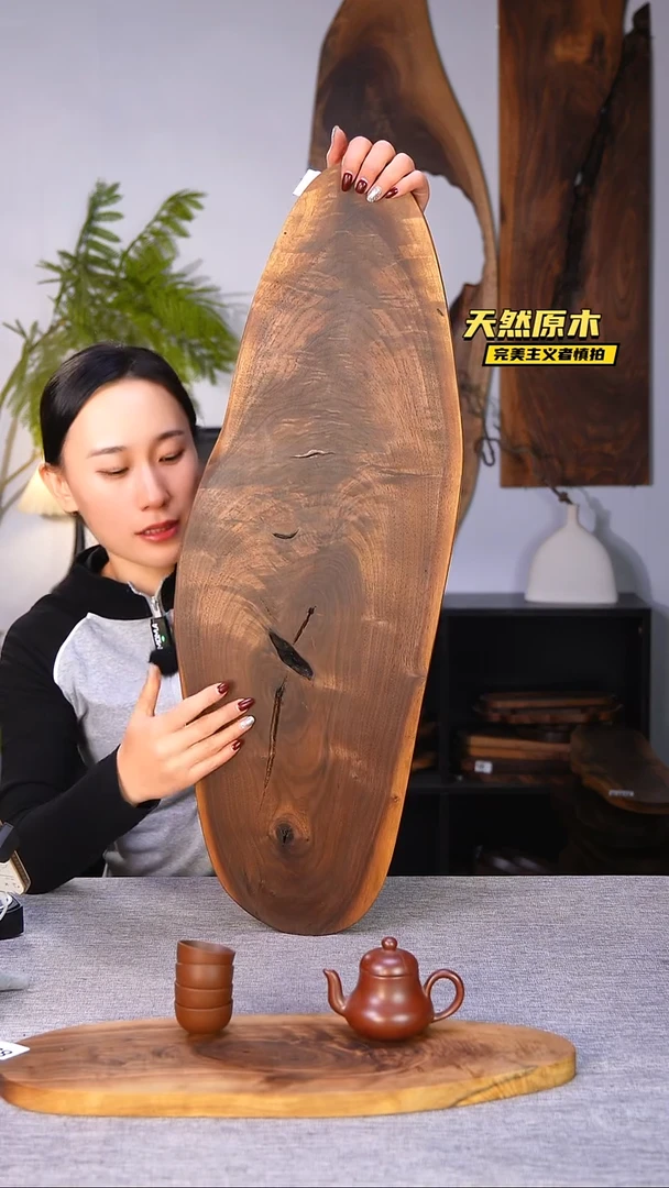 木北美黑胡桃原木.干裂疤结不属于商品质量问题完美主义者慎拍
