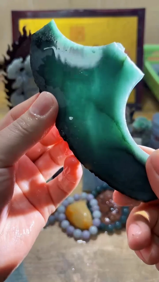 未镶嵌挂件翡翠A货常星6734